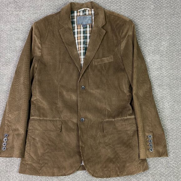 NWOT Old Navy Corduroy Blazer Sport Coat Men's Large Brown 42R - Picture 1 of 14